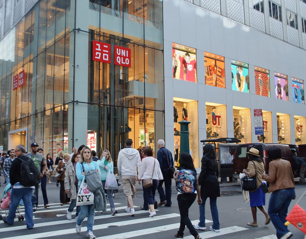 Shoppers at Easter sales