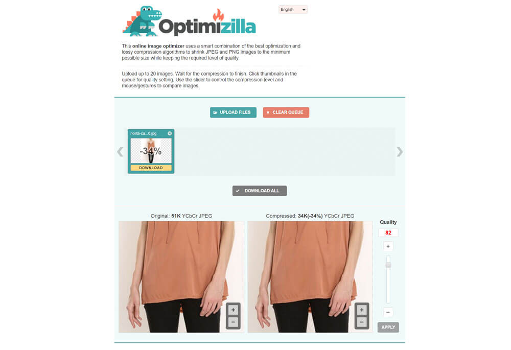 optmizilla image optimisation